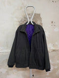 90s Thin padding jacket with Black denim