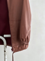 1980s smoky pink leather jkt.