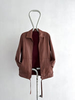 1980s smoky pink leather jkt.