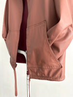 1980s smoky pink leather jkt.