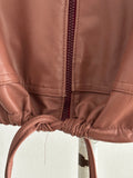 1980s smoky pink leather jkt.