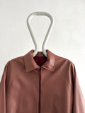 1980s smoky pink leather jkt.