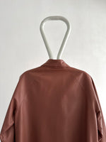 1980s smoky pink leather jkt.