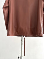 1980s smoky pink leather jkt.