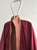 1980s smoky pink leather jkt.