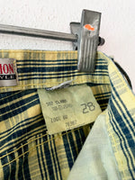 80s five pockets trouser made in Italy - yellow