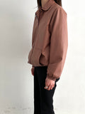 1980s smoky pink leather jkt.