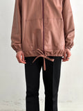 1980s smoky pink leather jkt.