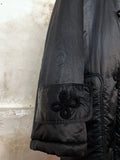 Italy black puffer coat. 1990s
