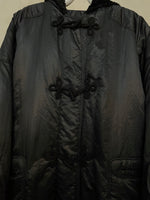 Italy black puffer coat. 1990s