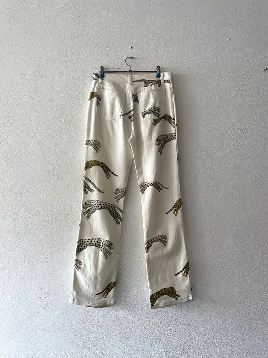 90s robert cavalli tiger pants