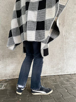 hand knitted wool poncho