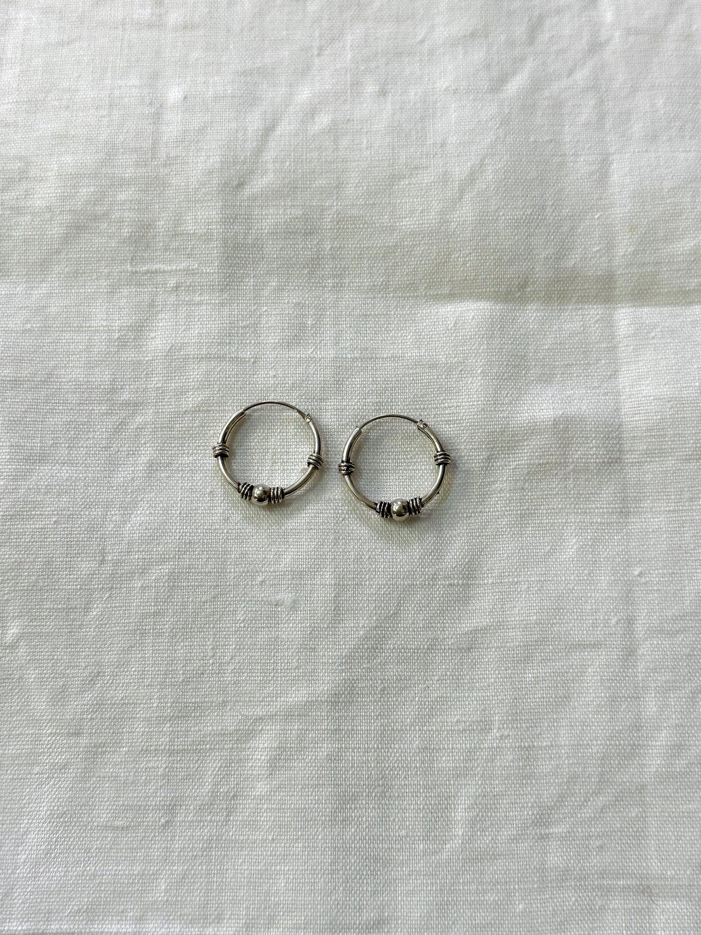 silver 925 various tribal hoop earrings