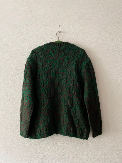 hand knitted wool cardigan