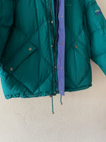 90's diadora down puffer reversible jkt