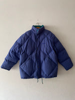 90's diadora down puffer reversible jkt