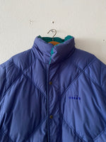 90's diadora down puffer reversible jkt