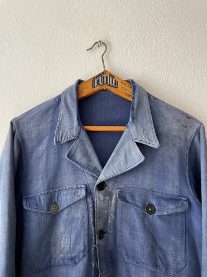 Vintage blue de moleskin tracker jacket