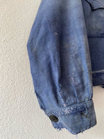 Vintage blue de moleskin tracker jacket