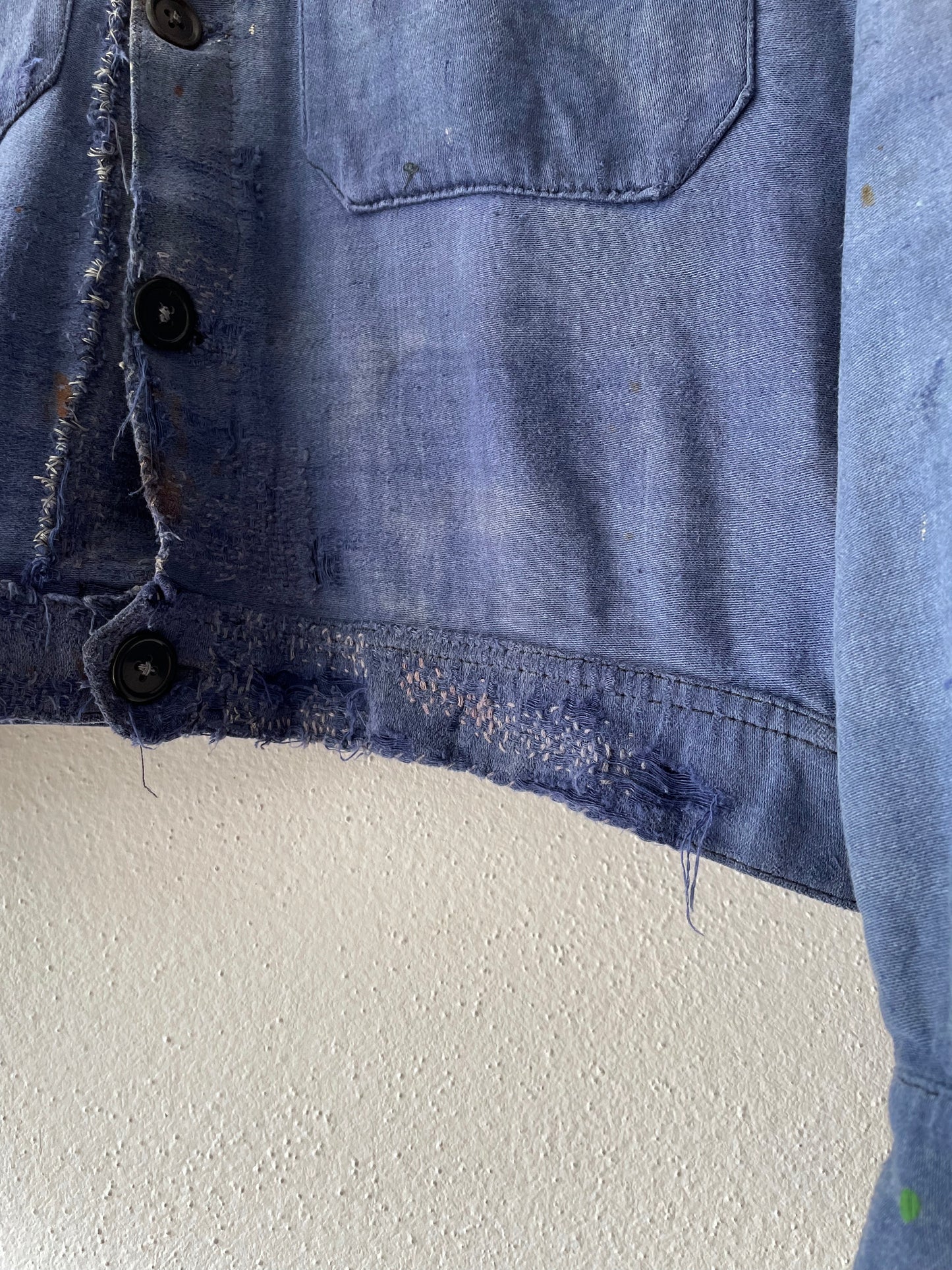 Vintage blue de moleskin tracker jacket