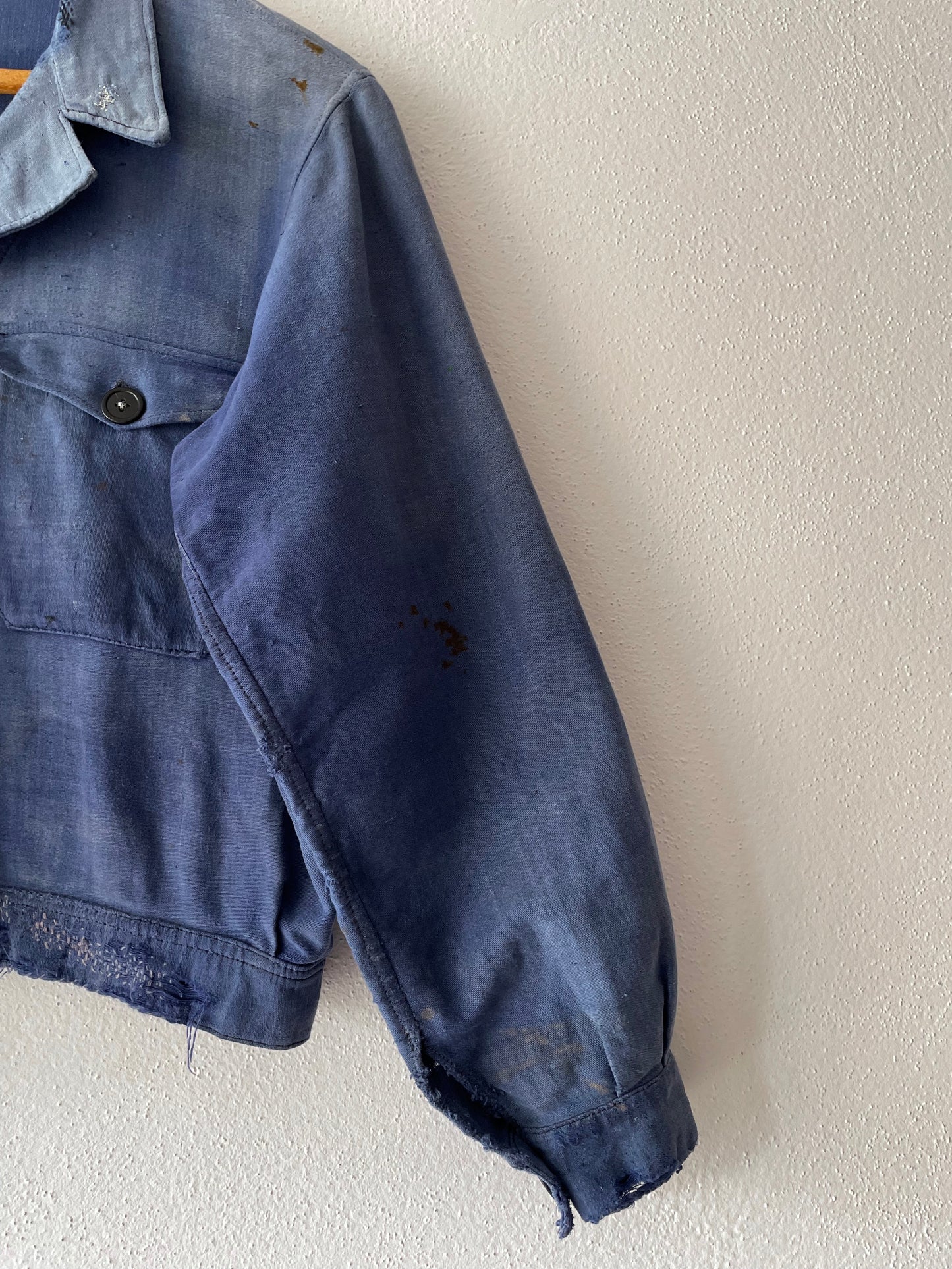 Vintage blue de moleskin tracker jacket