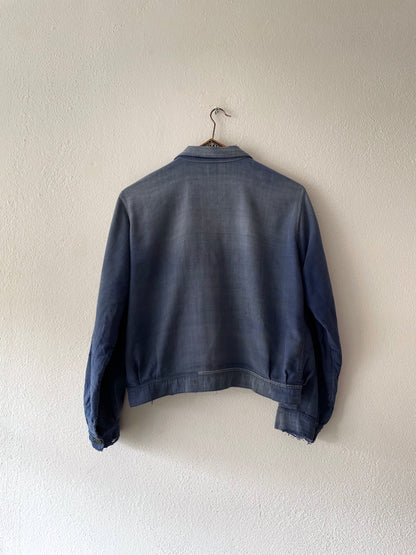 Vintage blue de moleskin tracker jacket