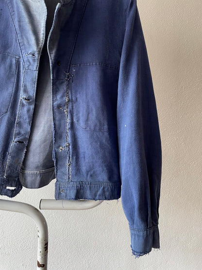 Vintage blue de moleskin tracker jacket