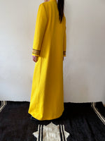 70's yellow dress
