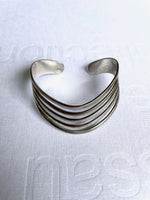 vintage silver 925 curve bangle