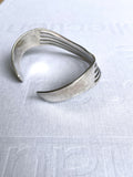 vintage silver 925 curve bangle