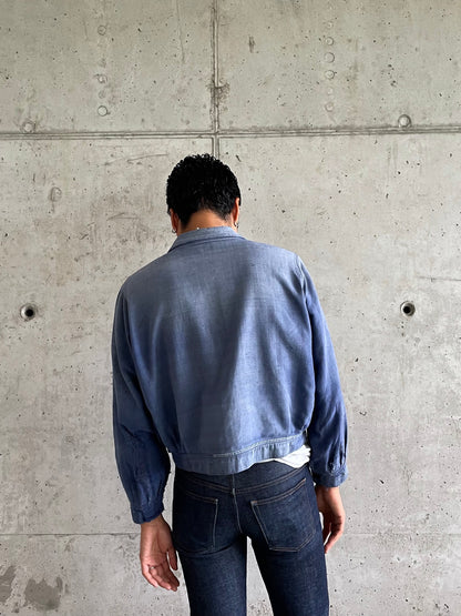 Vintage blue de moleskin tracker jacket