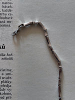 silver 925 bone chain bracelet