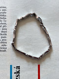 silver 925 bone chain bracelet