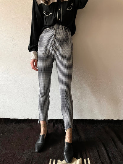 UK made houndstooth leisure pants