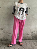 pink thick trouser