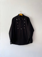 cotton black cavalry shirt
