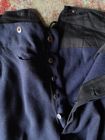 ~40's navy wool trouser