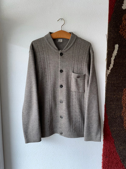 vintage button up knit jacket