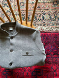 vintage button up knit jacket