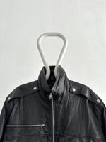 1980s Italy leather black.