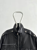 1980s Italy leather black.