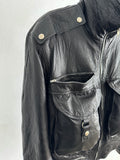 1980s Italy leather black.