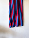 80s striped long dress