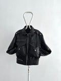 1980s Italy leather black.