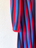 80s striped long dress