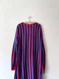 80s striped long dress