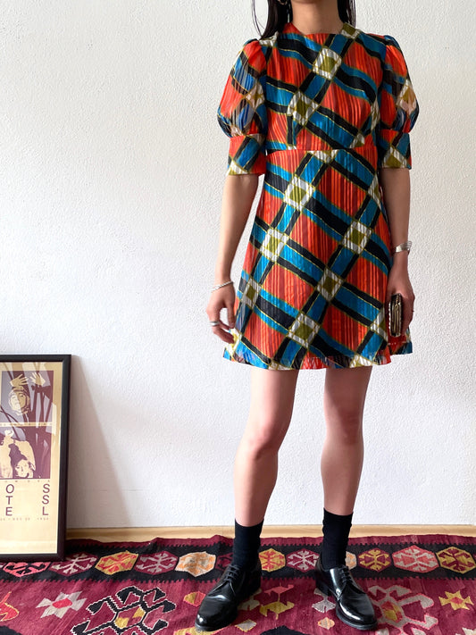 60-70's sheer mini dress