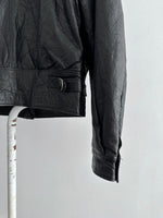 1980s Italy leather black.