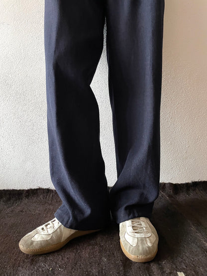 ~40's navy wool trouser