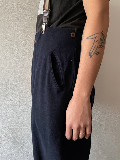 ~40's navy wool trouser